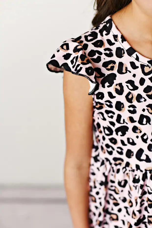 Leopard Flutter Dress