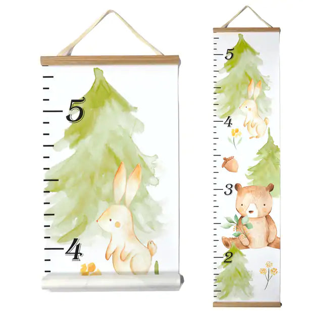 Canvas Kids Growth Chart - Woodland