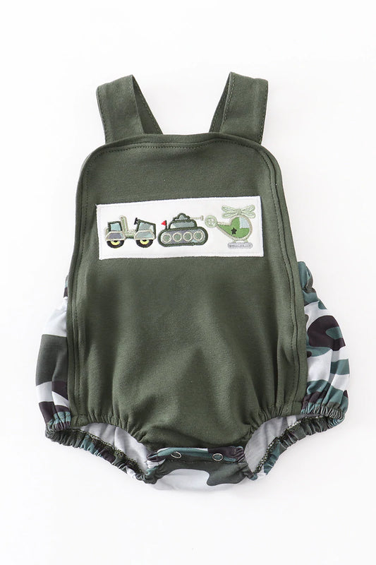 Camouflage Applique Boy Bubble