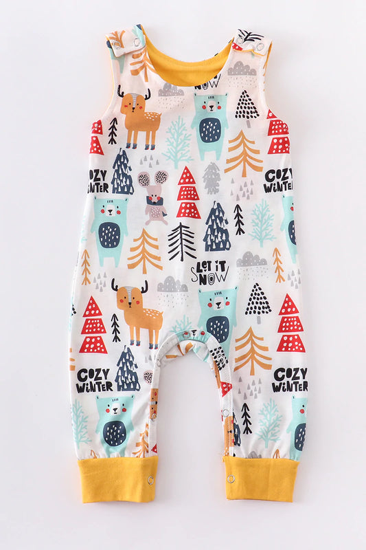 Forest Adventure Animals Baby Romper