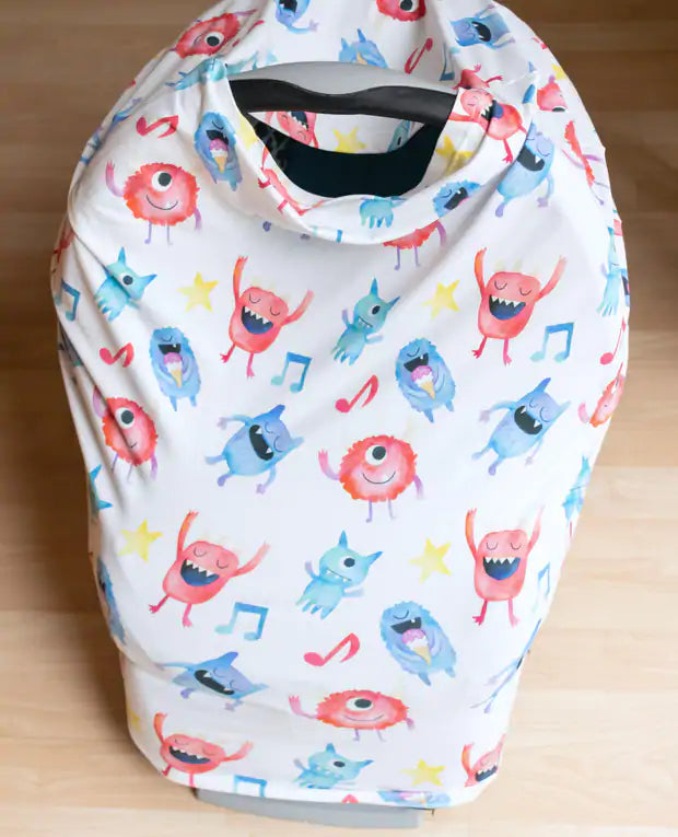 Monster Infant Car Seat/Nursing Cover