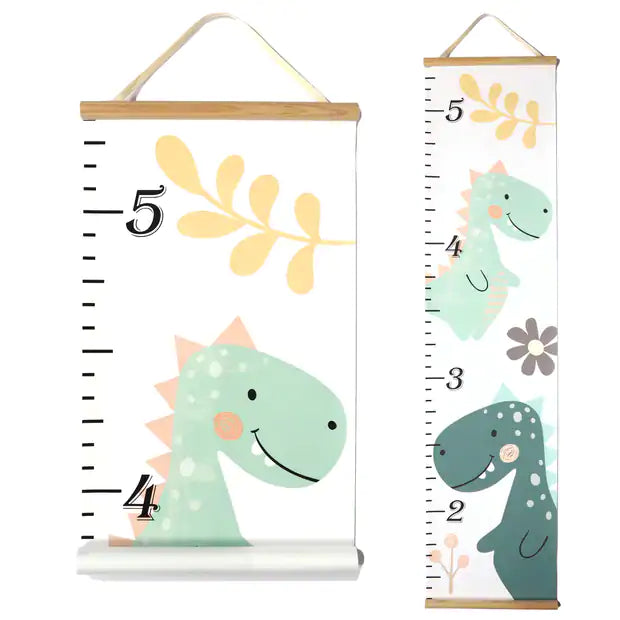 Canvas Kids Growth Chart - Dino