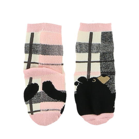 Bear Hug Infant Sock Pink