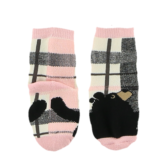 Bear Hug Infant Sock Pink