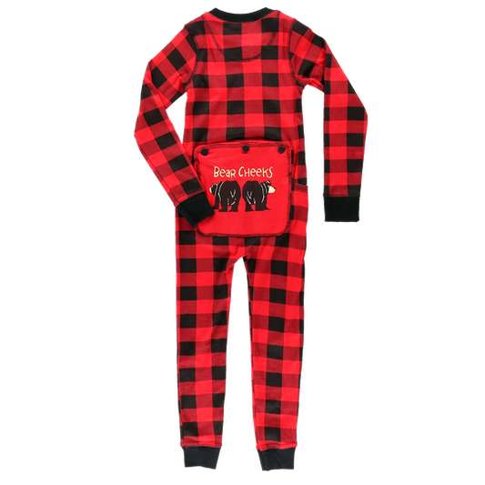 Bear Cheek Plaid Kid Flapjack