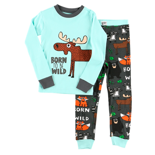 Born Wild Kid PJ Set