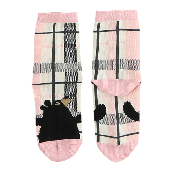 Bear Hug Pink Kid Sock