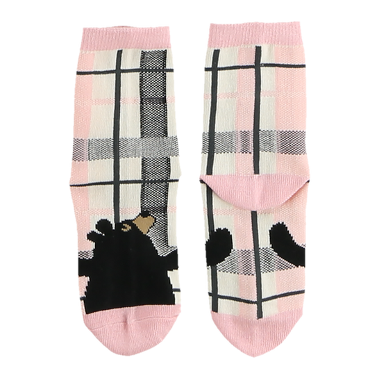 Bear Hug Pink Kid Sock