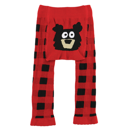 Bear Plaid Infant Legging