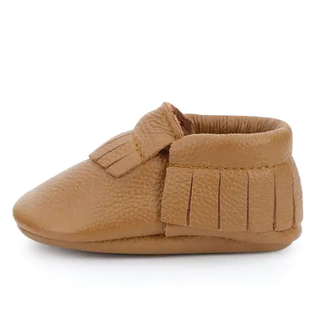 Classic Brown Baby Moccasins