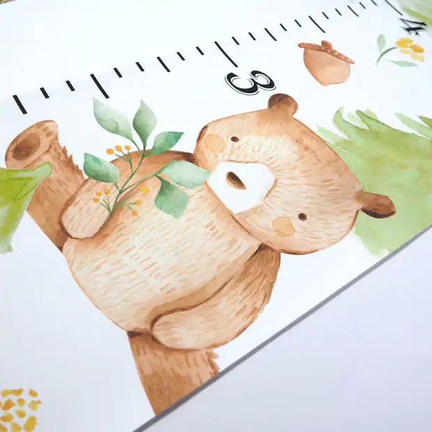 Canvas Kids Growth Chart - Woodland