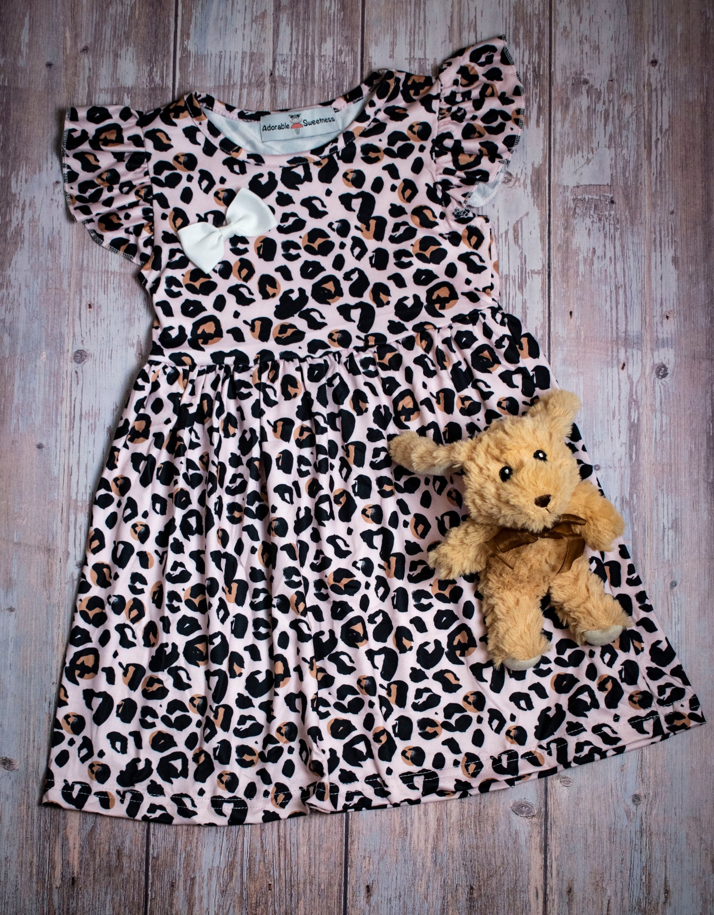 Leopard Flutter Dress