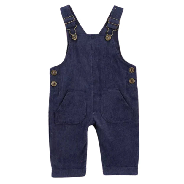 Corduroy Overalls - Navy